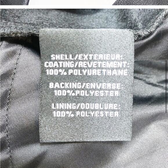 NWT 7 for all mankind faux leather cropped pants - Picture 7 of 8